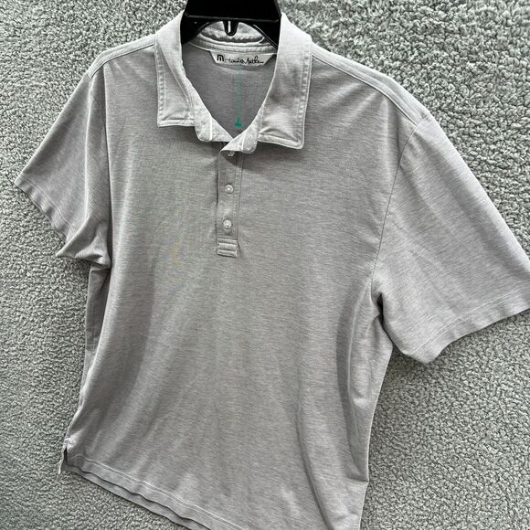 Travis Matthew Golf Polo Shirt Mens Large Gray Short Sleeve L - Picture 2 of 13